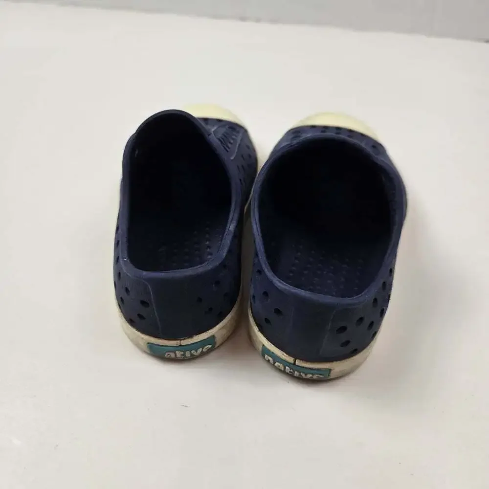Native Navy Blue Jeffrrson Perforated Slip-On Sandal Water Shoes Size C7